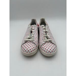 RARE🔥 Adidas Pharrell Stan Smith White Polka Dot Leather Men's Shoes 10 B25401
